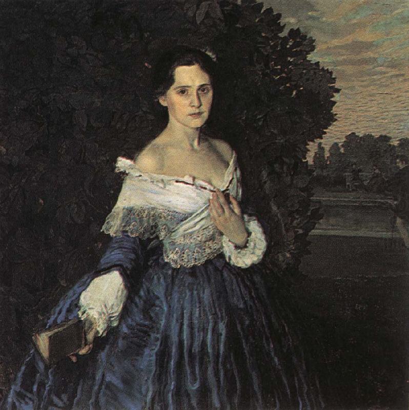 Lady in Blue, Konstantin Somov